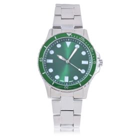 George Adult Male Analog Watch with Green Dial in Silver (42029WMM)