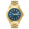 Armitron Men's Dress Watch with Navy Round Dial and Gold Tone Bracelet