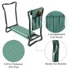 Foldable Garden Kneeler Seat with Kneeling Soft Cushion Pad Tools Pouch Portable Gardener