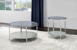 Frostine - Round Coffee Table - Silver