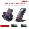 5 Core Magsafe Charger Portable Wireless Charging Station Fast Phone Charger Stand w Sleep Friendly LED 2 Charging Coil -10W Black