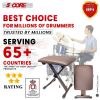 5 Core Keyboard Bench Adjustable Piano Stool Comfortable Thick Padded Heavy Duty Musician Seat - KBB 02 BR