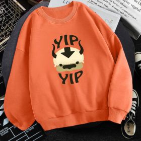 Man New Fleece Sweatshirts Avatar The Last Airbender (Option: Orange-S)