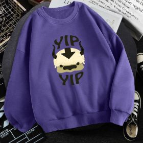 Man New Fleece Sweatshirts Avatar The Last Airbender (Option: Purple-S)