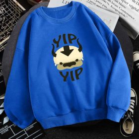 Man New Fleece Sweatshirts Avatar The Last Airbender (Option: 02.Blue-XL)