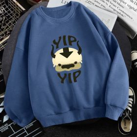 Man New Fleece Sweatshirts Avatar The Last Airbender (Option: Haze Blue-XL)