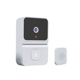 Smart Doorbell Wireless Video Doorbell Camera with 450P Night Vision (Color: White)