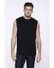 Men's Cotton Muscle T-Shirt - BLACK - XS