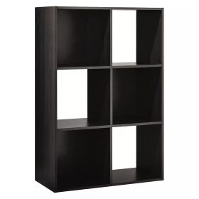 11" 6 Cube Organizer Shelf (Color: Espresso)