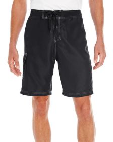 Burnside B9301 Men's Solid Board Short (Color: Black)