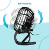 Personal USB Fan 360 Degree Rotation Desk Table Cooling Fan Quiet Laptop Cooler Air Circulator